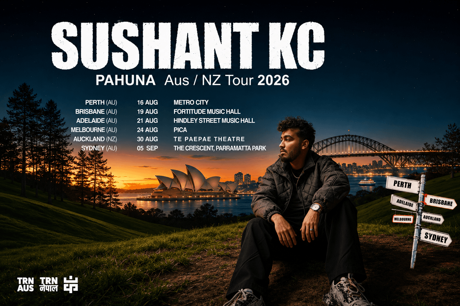 Sushant KC PAHUNA Tour 2026 — Australia & New Zealand
